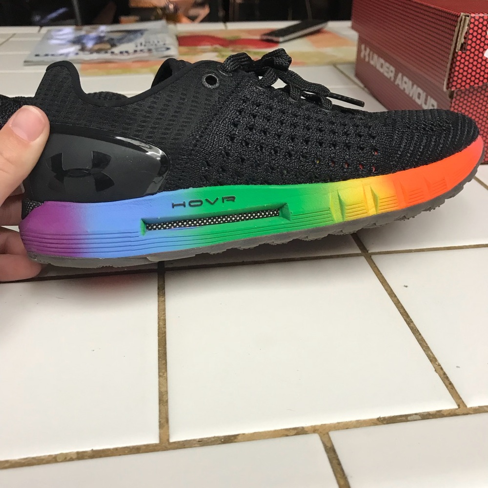 Under Armour HOVR rainbow running shoes